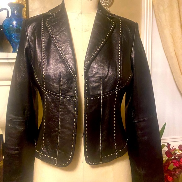 INC International Concepts Jackets & Blazers - Leather Jacket